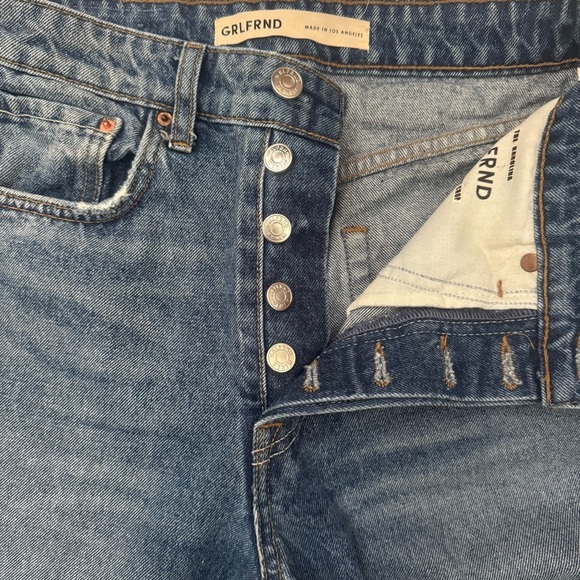 GRLFRND The Karolina High Rise Straight Crop Jeans Size 26 - Picture 7 of 11